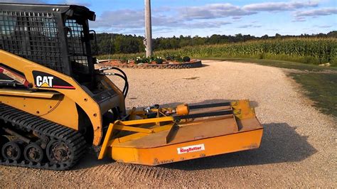 bush hog mowers for skid steer loaders|brush hogging with skid steer.